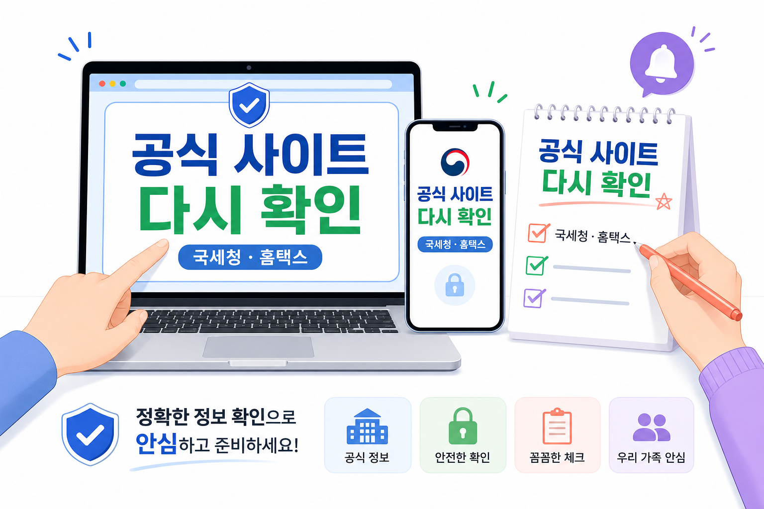 자녀장려금 신청 전 공식 사이트 체크포인트를 정리한 CTA 이미지