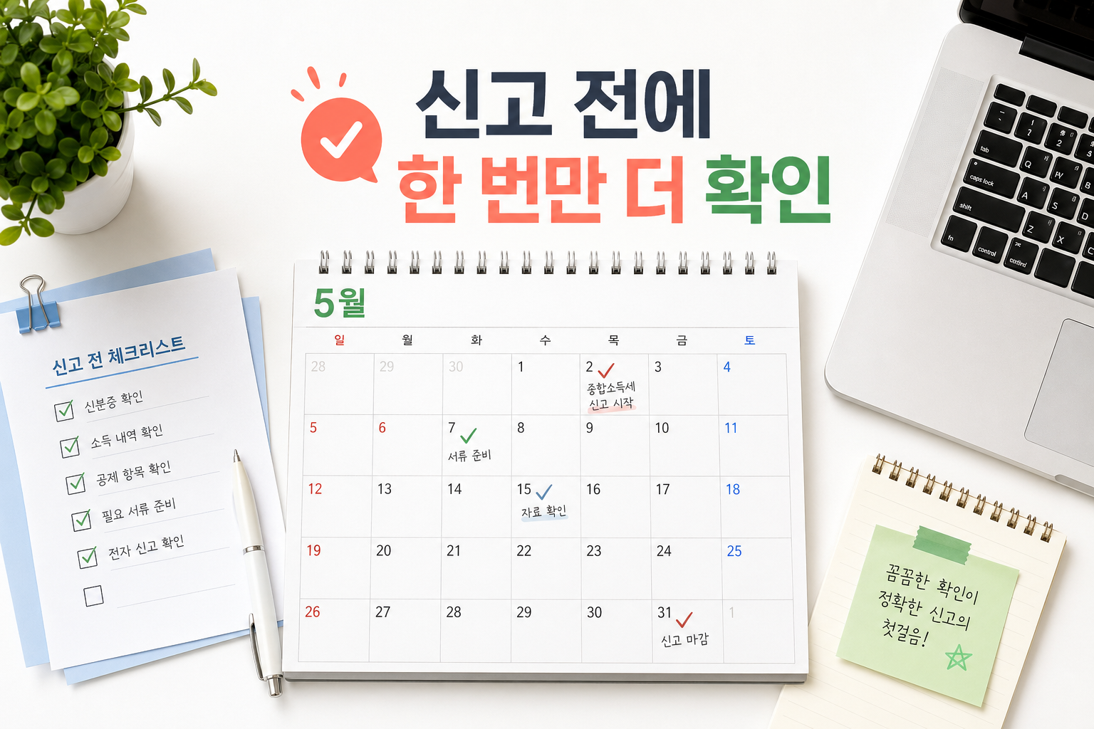 종합소득세 신고 전에 한 번만 더 확인 결론 이미지