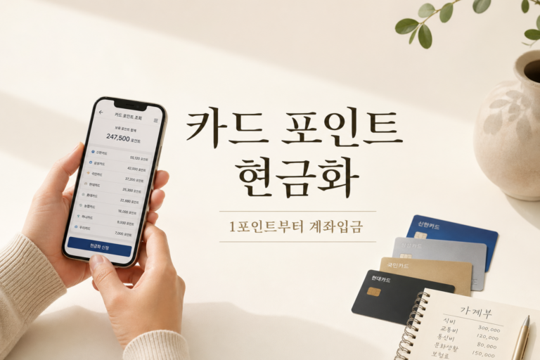 카드 포인트 현금화 대표 썸네일