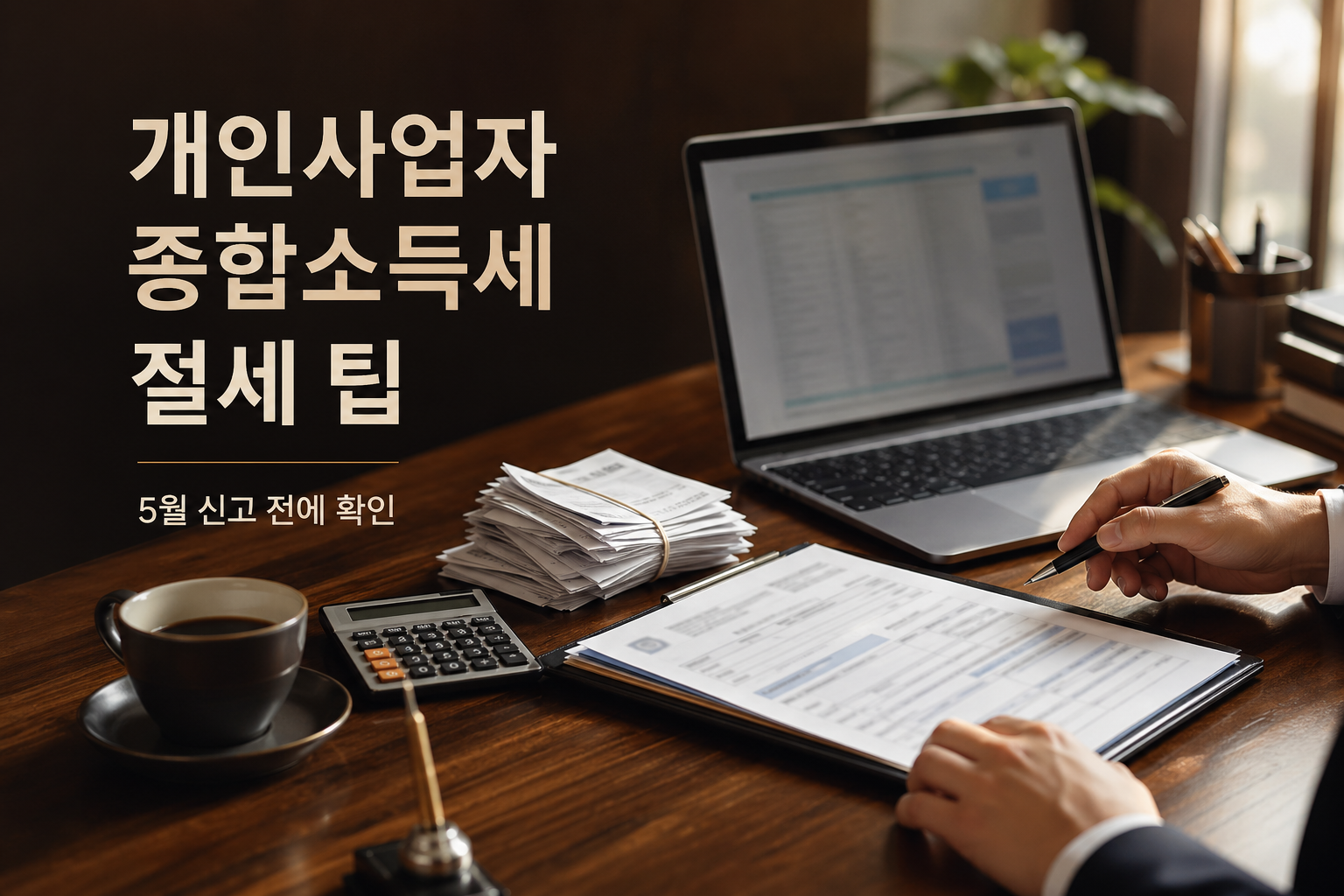 2026년 개인사업자 종합소득세 절세 팁 실사풍 대표 썸네일