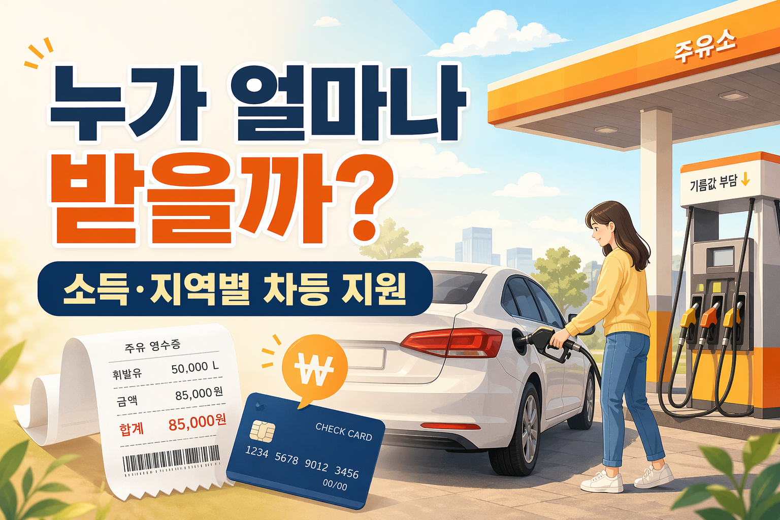 2026년 고유가 피해지원금 대상과 지급 구조 히어로 이미지