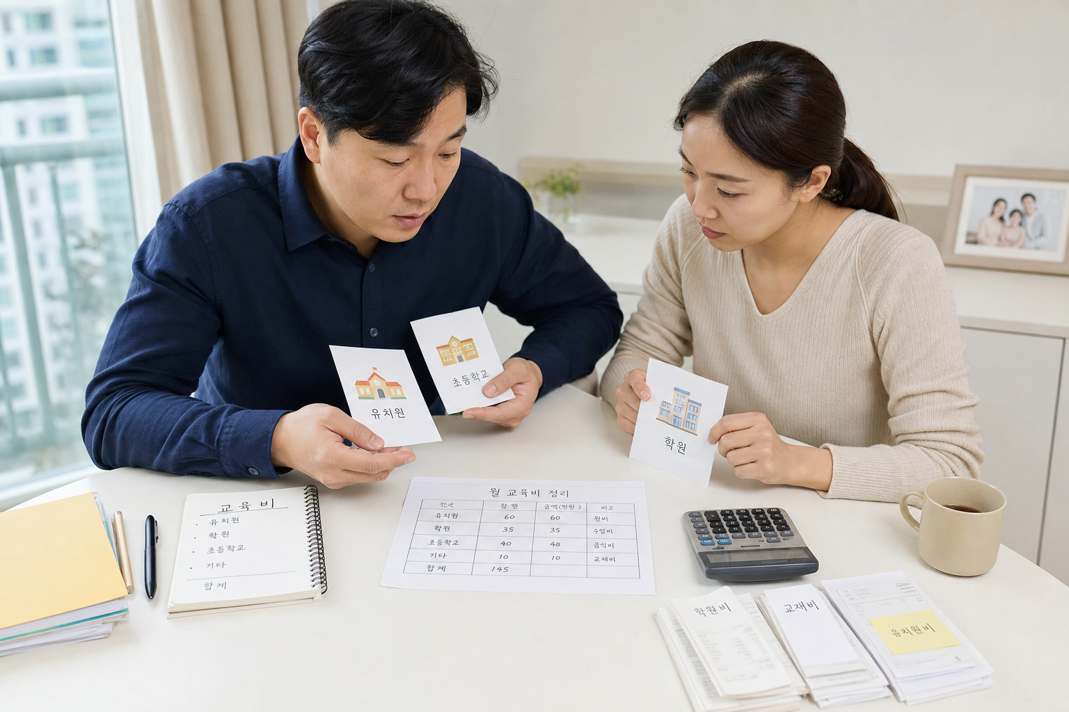 유치원 학원 초등학교 아이콘을 비교하며 가능 여부를 보여주는 히어로 이미지