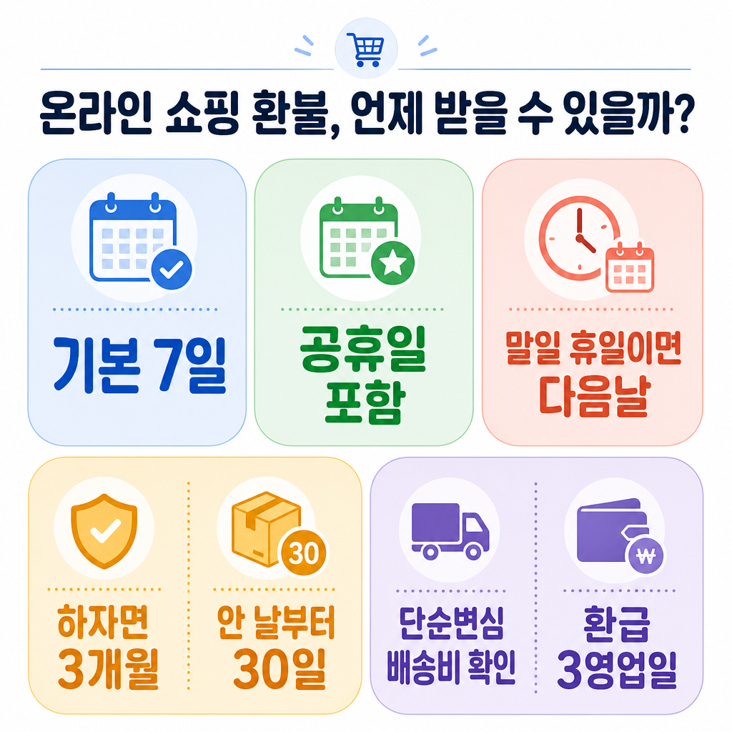 쿠팡 로켓배송 환불 타이밍 핵심 기준 인포그래픽