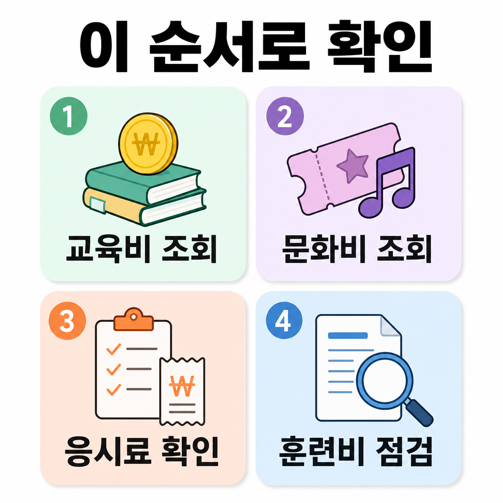 자격증 준비 비용을 점검하는 4단계 프로세스 이미지