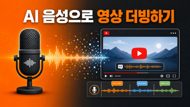 AI 음성 더빙으로 유튜브 영상 만드는 방법 대표 이미지