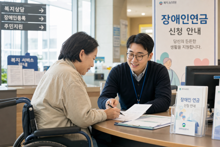2026년 장애인연금 신청 자격과 금액 대표 이미지