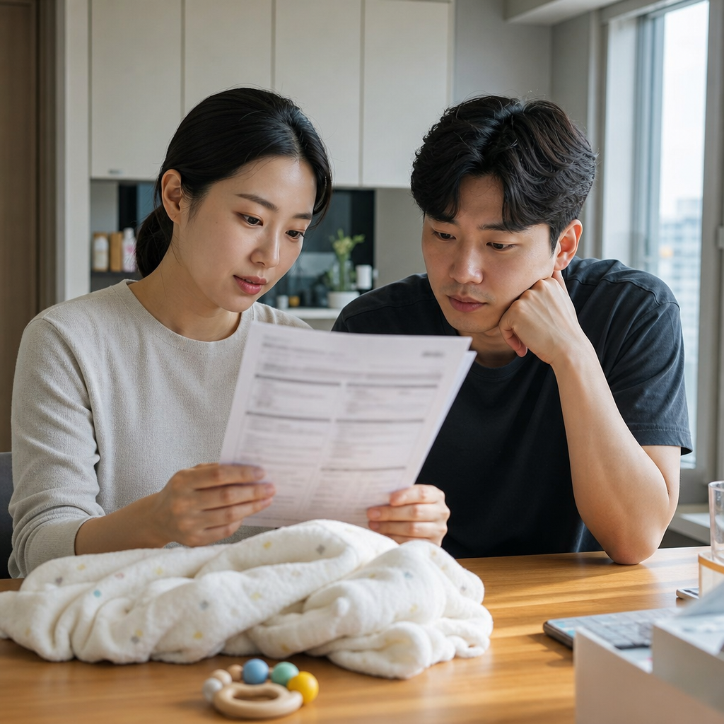 출산급여 신청 사례 확인 이미지