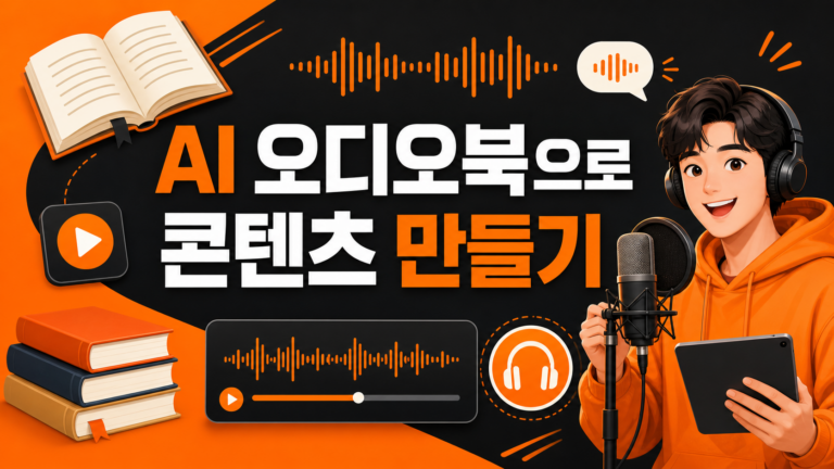 AI 오디오북으로 책을 빠르게 읽고 콘텐츠로 만드는 방법 대표 이미지