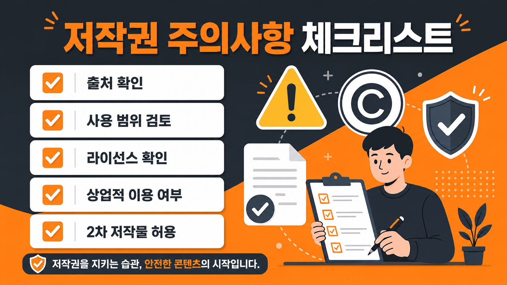 AI 오디오북 저작권 주의사항 이미지