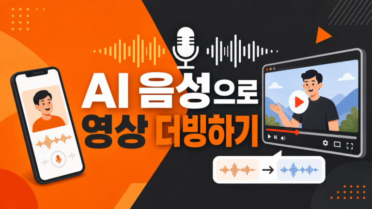 AI 음성으로 유튜브 영상 나레이션을 만드는 법을 소개하는 인포그래픽