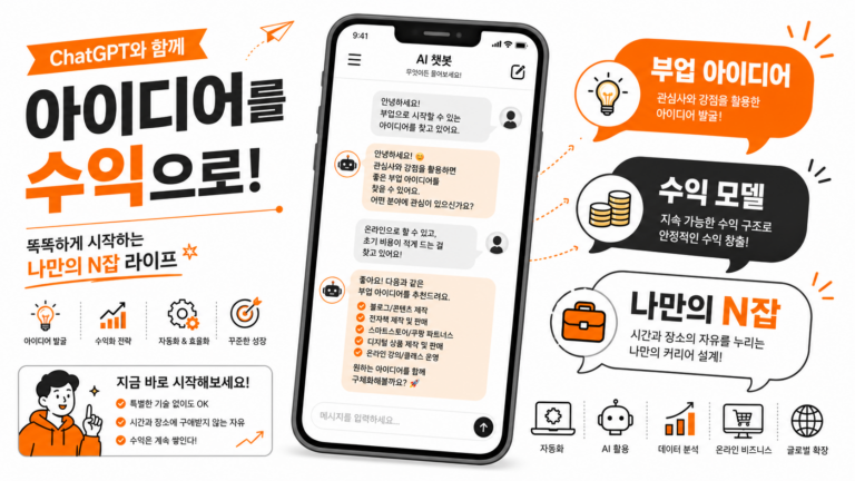 ChatGPT로 나에게 맞는 부업 아이템을 찾는 방법 대표 이미지