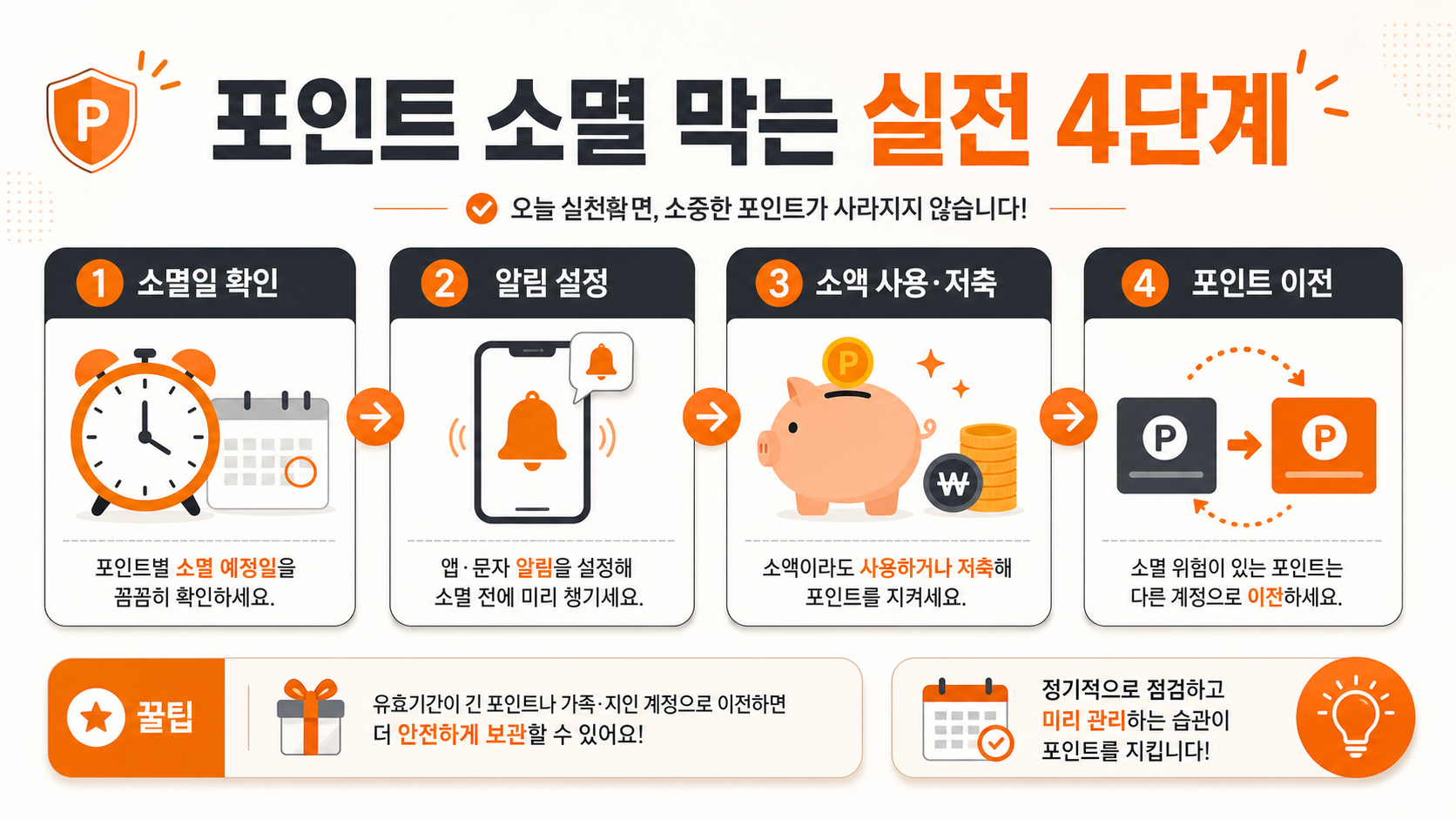 포인트 소멸 방지 실전 관리법 인포그래픽