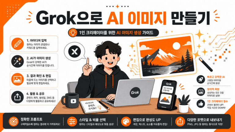 Grok Aurora로 AI 이미지를 무료로 만드는 방법 대표 인포그래픽