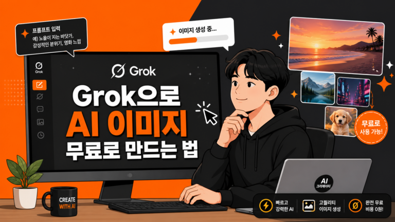 Grok Aurora AI 이미지 무료 생성 실전 가이드 인포그래픽