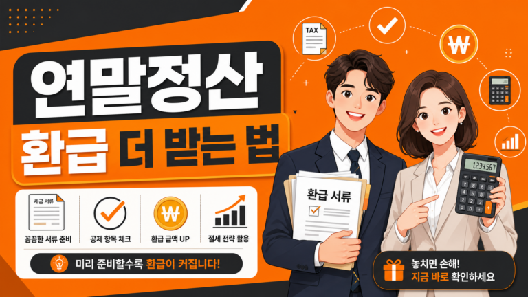 연말정산 환급 더 받는 법 대표 이미지