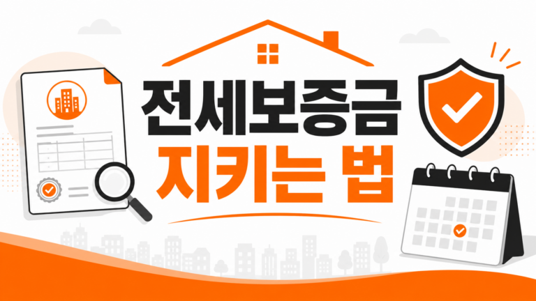 전세보증금 지키는 법 핵심 체크리스트 인포그래픽