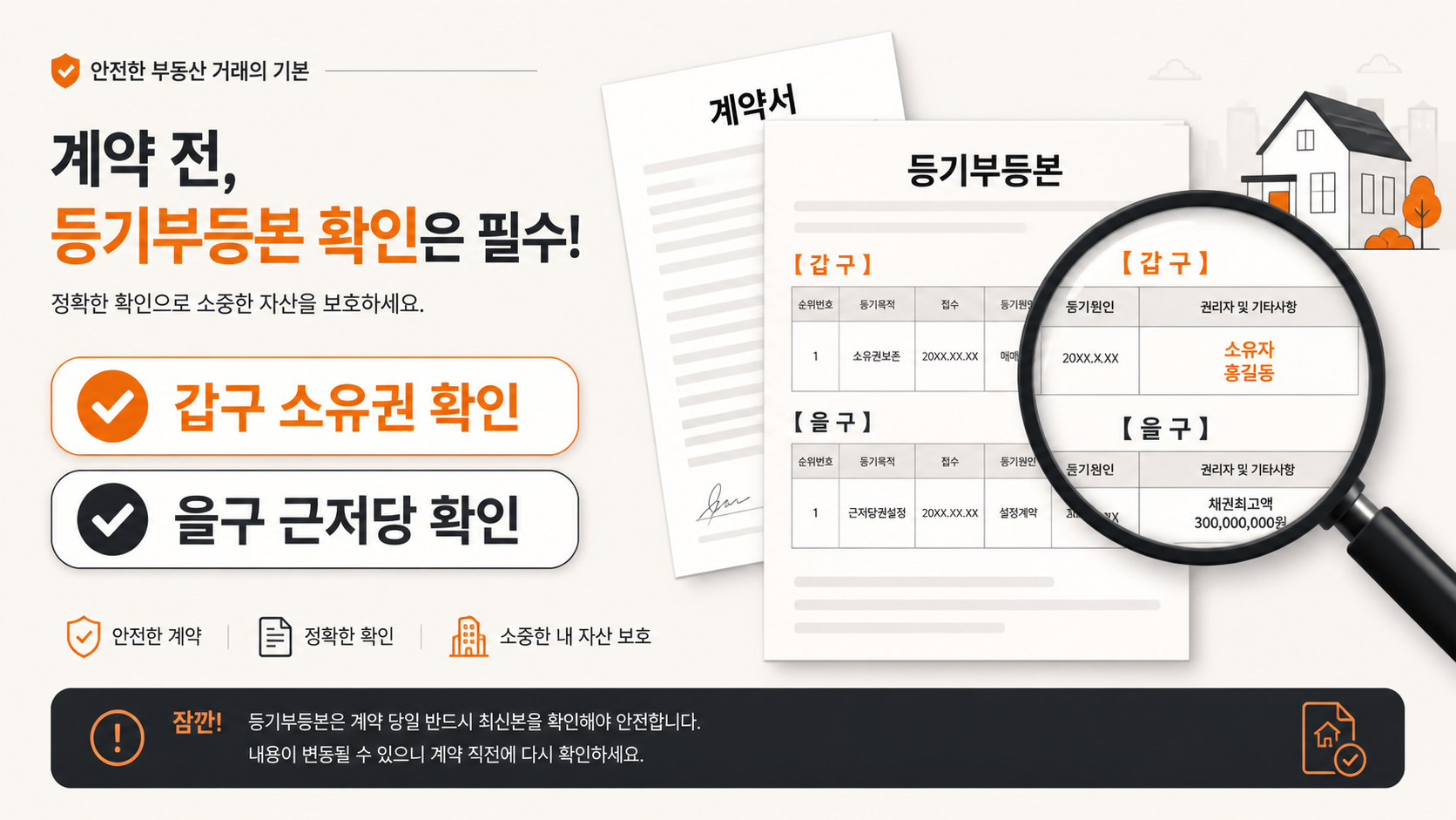 전세 계약 전 등기부등본 확인 방법 인포그래픽