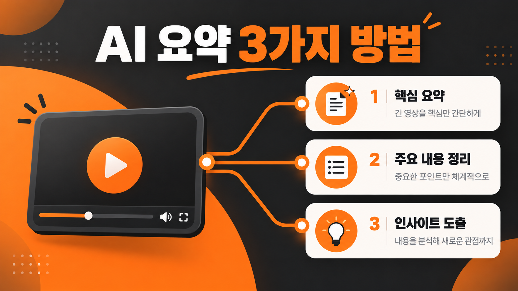 AI가 강의 핵심을 자막·챕터·QnA로 뽑아주는 3가지 원리